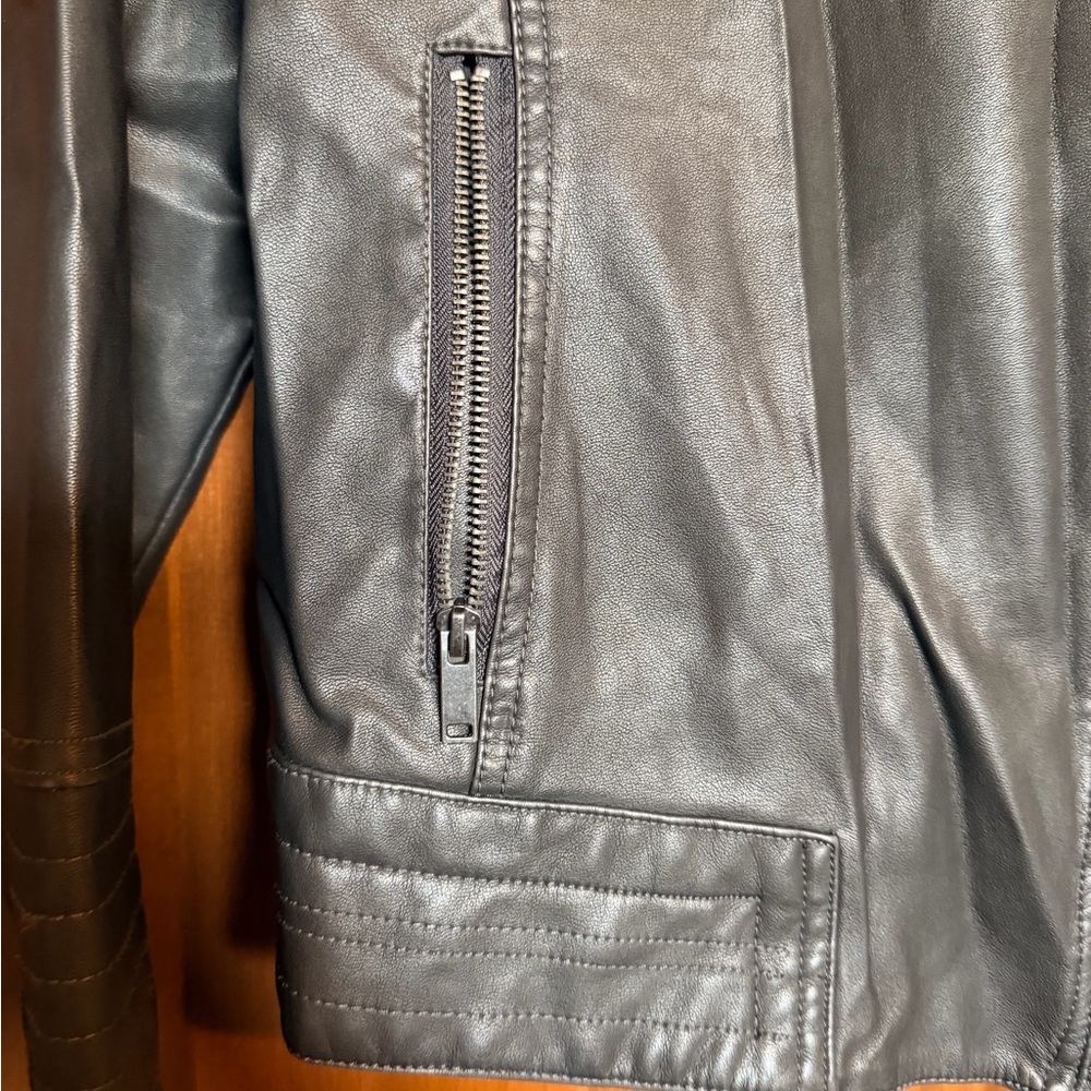 Universal Thread Black Leather Jacket - Picture 2 of 5